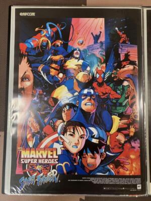 Marvel Super Heroes vs Street Fighter Poster 51.5cm x 73cm Sega