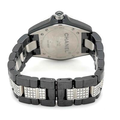 Chanel J12 Automatic 38mm Black Ceramic Diamond Bezel & Links