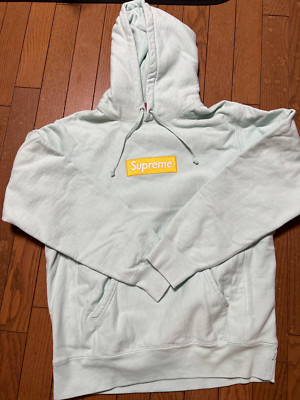 Supreme Box Logo Hooded Sweatshirt Ice Blue | eBay