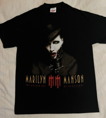 ORIGINAL Marilyn Manson The Golden Age of Grotesque TOUR Shirt M