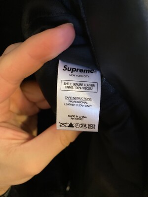 Supreme Leather Blazer SS19 | eBay