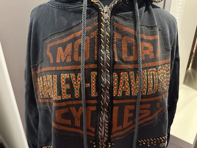 Rare The Great China Wall Hoodie Sweatshirt Zipper X Large Black