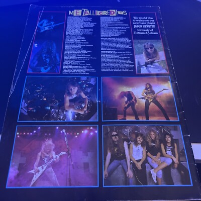VINTAGE] [ORIGINAL] Metallica Damage Inc. Tour 1986 Program Book