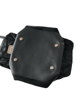 DIESEL Vintage Leather Shoulder Bag Metallic Lock Avant Garde