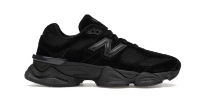 New Balance 9060 Triple Black U9060BPM Mens, Women's, Kids size