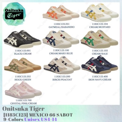 Onitsuka Tiger MEXICO 66 SABOT 1183C123 9-Colors Unisex US4-14 NEW