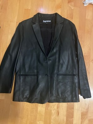 Supreme Leather Blazer SS19 | eBay