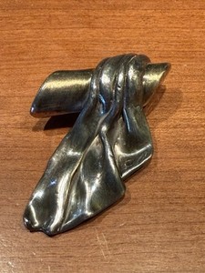 イスラエルBat-Amiシルバー24Kプレートストーンブローチとイヤリング