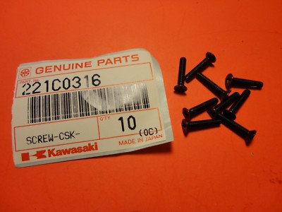 NOS NEW OEM ORIGINAL KAWASAKI ZX750 TURBO SCREW QTY9 221C0316 | eBay