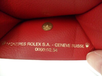 Rolex Wallet Card Holder Authentic Rolex Red Bi-Fold Wallet