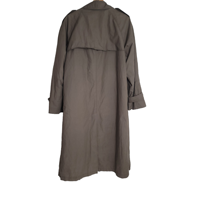 Sanyo Vintage classic khaki cotton trench detachable wool lining