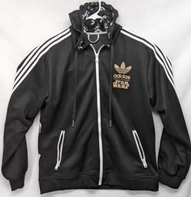 Adidas Womens Star Wars Hoodie Jacket Storm Trooper Black Rare