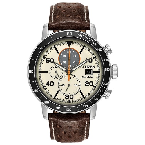 CITIZEN 腕時計レザー/SLV/B690-S117526 エコドライブ CITIZEN Watch