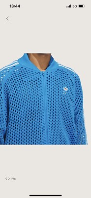 Clot x Adidas Edison Chen Crochet Track Top Jacket Blue S | eBay