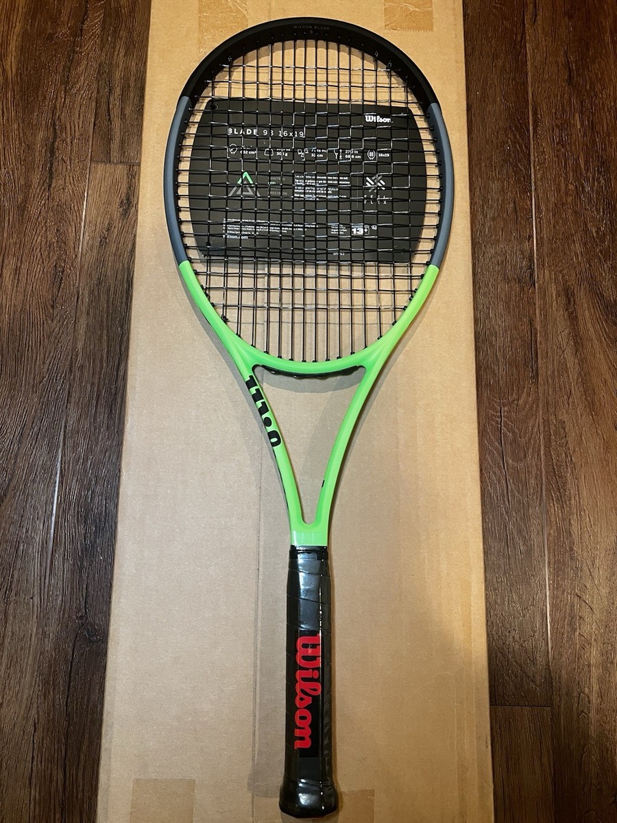 Wilson Blade 98 (16x19) V7 Tennis Racquet -- Reverse Green - Grip
