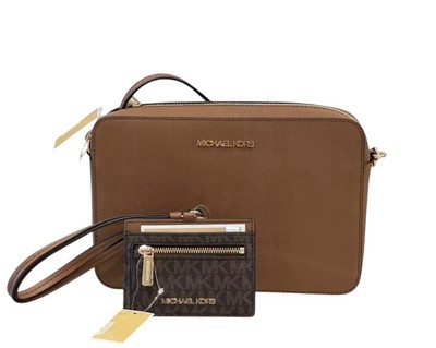 MICHAEL KORS JET SET SHOULDER CROSSBODY BAG + LANYARD CARD CASE