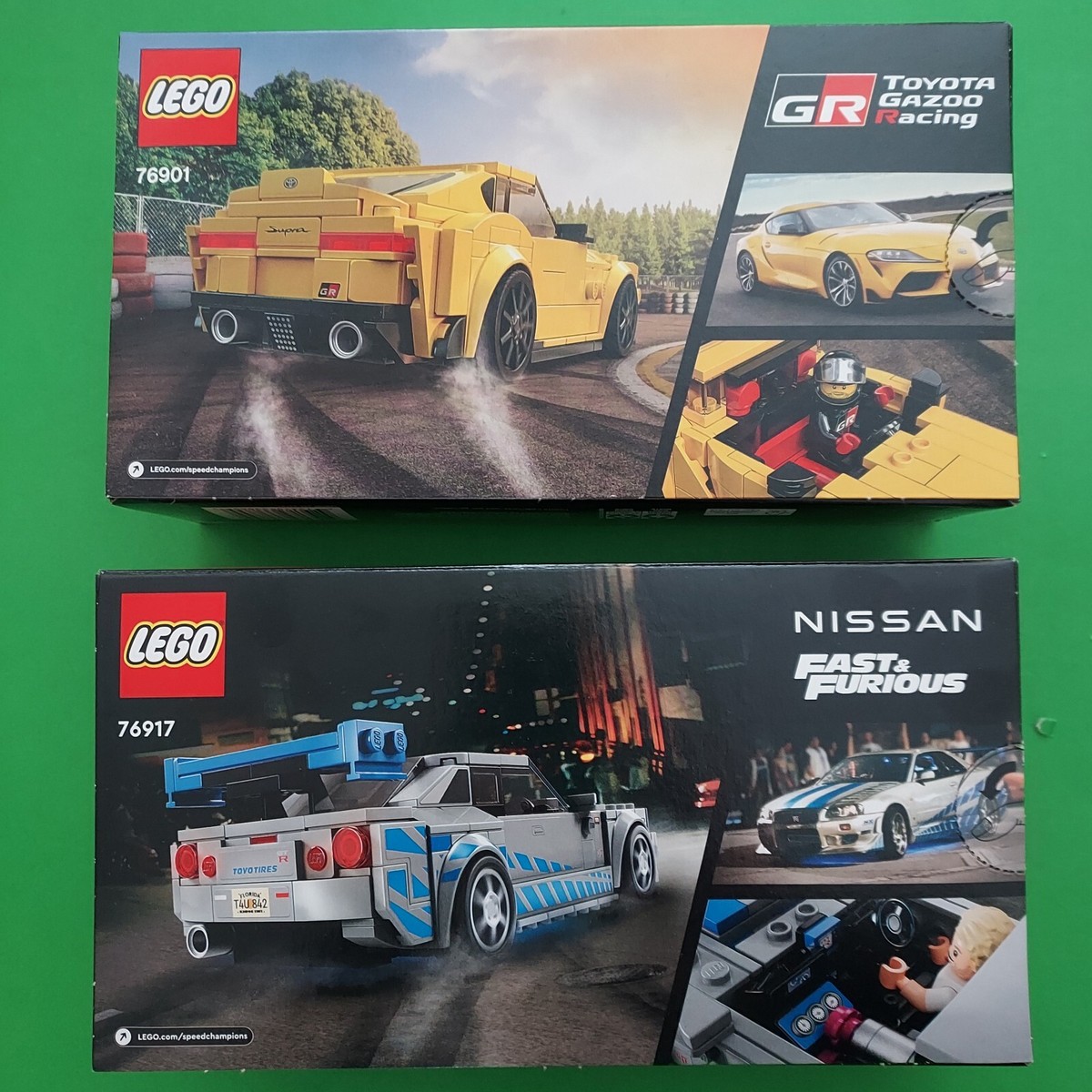 LOT OF 2 LEGO SPEED CHAMPIONS-#76917 NISSAN SKYLINE GT-R & #76901