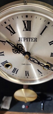 Vintage 1960sJupiter 36 DAY Movement STEEPLE Wall Clock,Runs