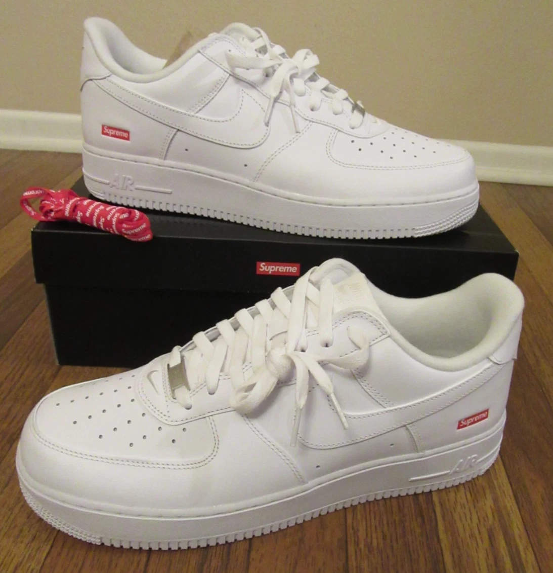 Nike Air Force 1 Supreme White | eBay