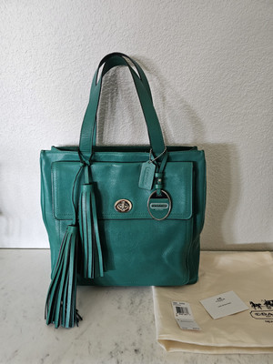 Coach Legacy American Icon Emerald Green Tote w/Dust Bag #19982 | eBay