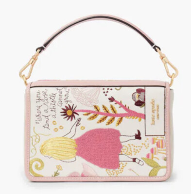 New Kate Spade Storyteller Secret Garden 3d Book Leather Crossbody
