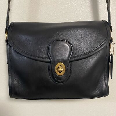Coach Vintage Devon Shoulder Bag Black - Restored | eBay