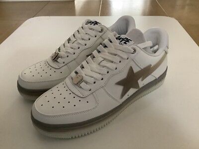 Authentic a bathing ape bape bape sta #5 white US 9 bapesta