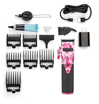 Babyliss Pro Limited FX+ Pink Camo Clipper and Outlining Trimmer