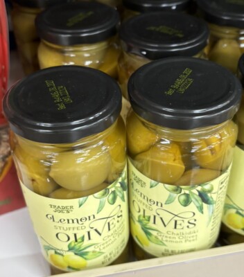 2 Jars Trader Joe's Lemon Stuffed Olives 12 oz Each Jar 🫒🫒 | eBay