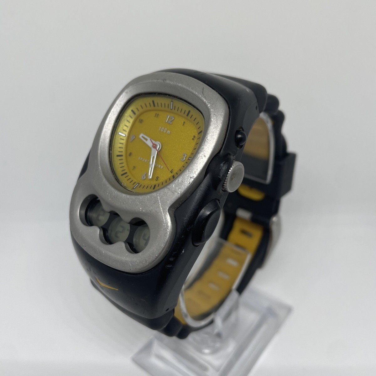 Rare Nike watch Y2K Vintage STEEL HEAD VG02-5000 | eBay