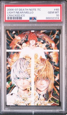 PSA10 Death Note Trading Card Japanese Light Yagami Near Mello