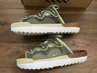 New Nike Offline 2.0 Slip On Sandals Olive Green CZ0332 200 Slides