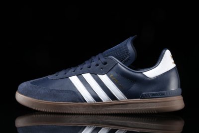 Adidas Samba Mens 8 Navy Blue Leather / Suede NEW ADV Hamburg