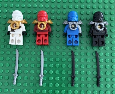 LEGO Ninjago LOT Of 4 - Zane ZX , Cole ZX, Jay ZX, Kai ZX