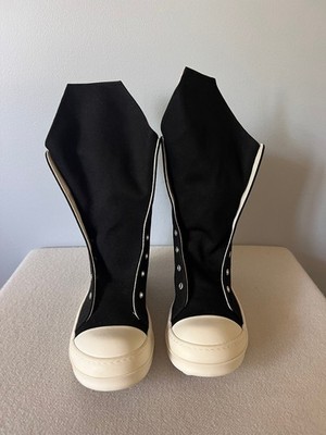 Rick Owens DRKSHDW Ramones Boots - Size 42 - Black - NEW - Made in