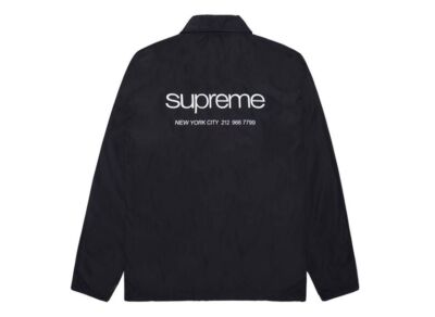 Supreme Nyc Coaches Jacket Black | eBay UK