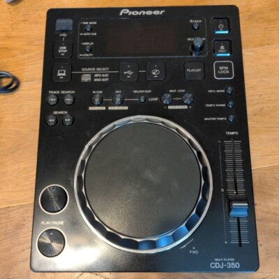 Pioneer CDJ 350 Digital Media Player Multiplayer turntable Black