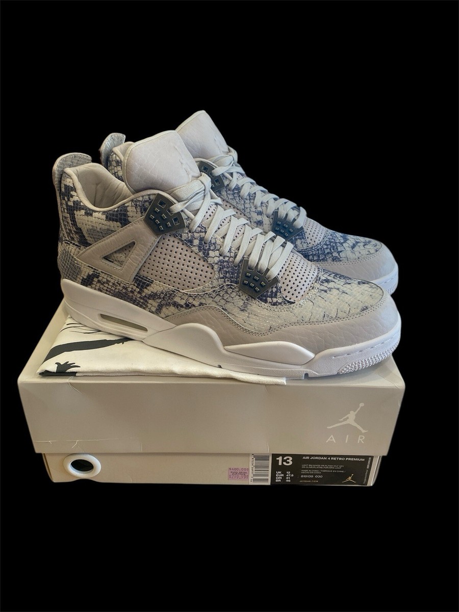 Size 13 - Air Jordan 4 Retro Premium Snakeskin for sale online | eBay