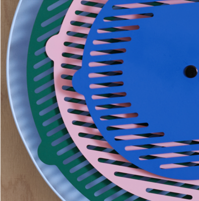 IKEA TESAMMANS Wall Clock, Multicolor 21 cm steel , Limited