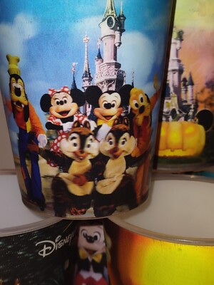 6 McDonald's, Disneyland Resort Paris, 2004 holographic mugs, cups