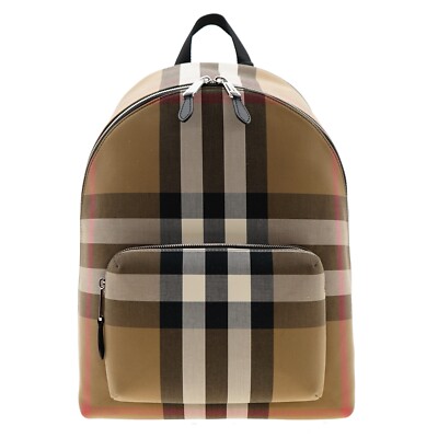 Burberry Jeff Backpack Check Canvas New | eBay