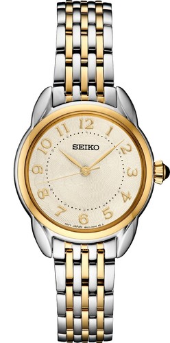 Seiko Laurel 9531 6060 Quartz Watch 18KT Bezel White Dial Japan