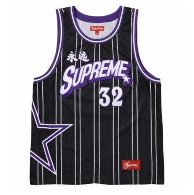 Supreme Star Basketball Jersey 'Black' Medium *FAST, FREE SHIP* | eBay
