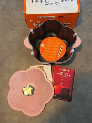 Le Creuset Miffy Cocotte Flower Cotton Pink silver knob | eBay