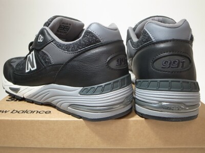 HARRIS TWEED x NEW BALANCE M991DJ 991 BLACK MADE IN ENGLAND US8.5