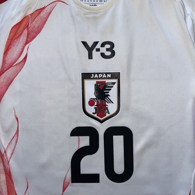 JAPAN ADIDAS Y-3 2024 SOCCER AWAY JERSEY #20 TAKEFUSA KUBO SIZE