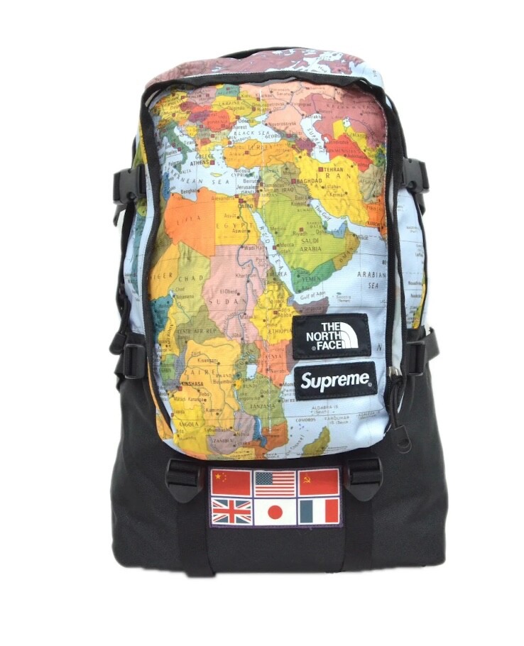 SUPER RARE Supreme SS14 The North Face Expedition Map BackPack | eBay