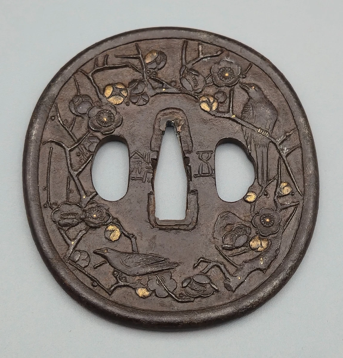 古董日本刀镡| eBay