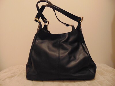 Coach Campbell Black leather hobo Shoulder bag | eBay
