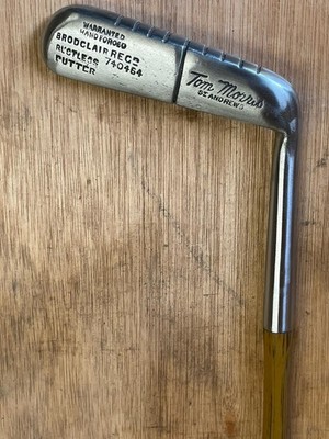 Vintage Golf Club 1930s Broadclairs Patent Putter Tom Morris